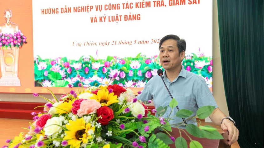Ứng Thiên tăng cường nâng cao nghiệp vụ công tác kiểm tra, giám sát và kỷ luật của Đảng