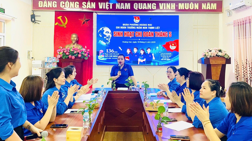 CHI ĐOÀN TRƯỜNG MẦM NON THỊNH LIỆT TỔ CHỨC SINH HOẠT CHI ĐOÀN THÁNG 5/2026 VỚI NHIỀU HOẠT ĐỘNG Ý NGHĨA HƯỚNG VỀ BÁC HỒ KÍNH YÊU
