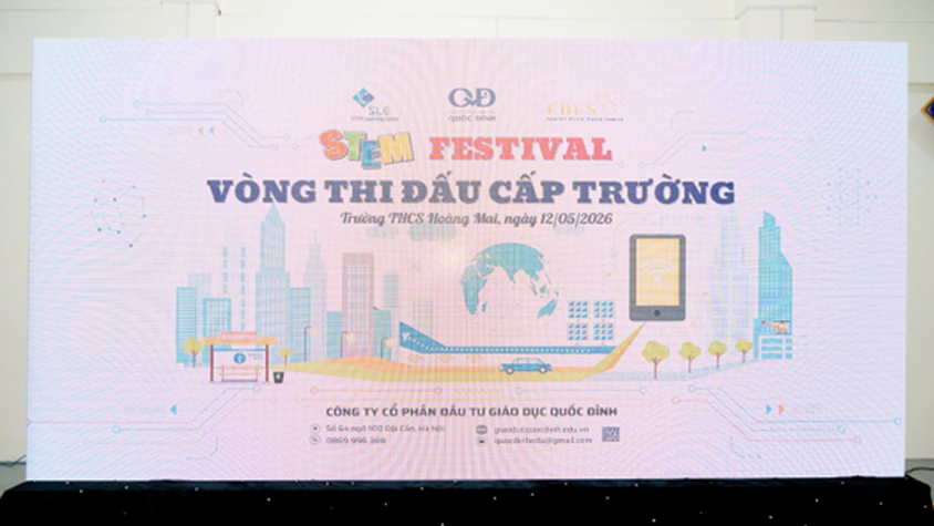 NGÀY HỘI STEM – NƠI TRÍ TUỆ TỎA SÁNG, ĐAM MÊ KHOA HỌC CẤT CÁNH TẠI TRƯỜNG THCS HOÀNG MAI