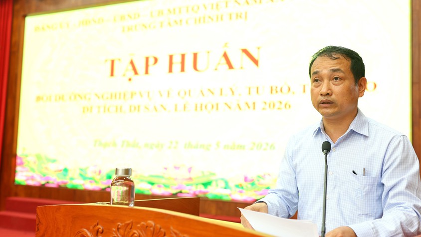 THẠCH THẤT: TẬP HUẤN VỀ QUẢN LÝ, TU BỔ, TÔN TẠO DI TÍCH, DI SẢN LỄ HỘI NĂM 2026