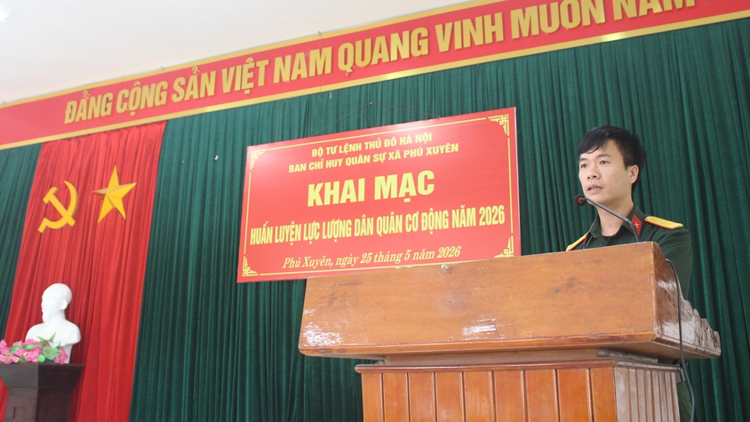 Khai mạc huấn luyện lực lượng Dân quân cơ động năm 2026