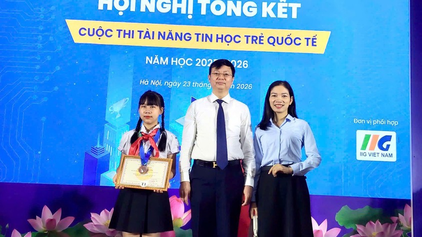 Lan tỏa đam mê công nghệ – khơi dậy tư duy sáng tạo: trường tiểu học Tòng Bạt rạng danh tại lễ tổng kết cuộc thi tài năng tin học trẻ quốc tế