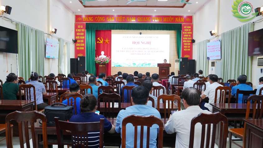 UBND xã Phú Cát tổ chức hội nghị lấy ý kiến cộng đồng dân cư về đặt tên các tuyến đường trên địa bàn