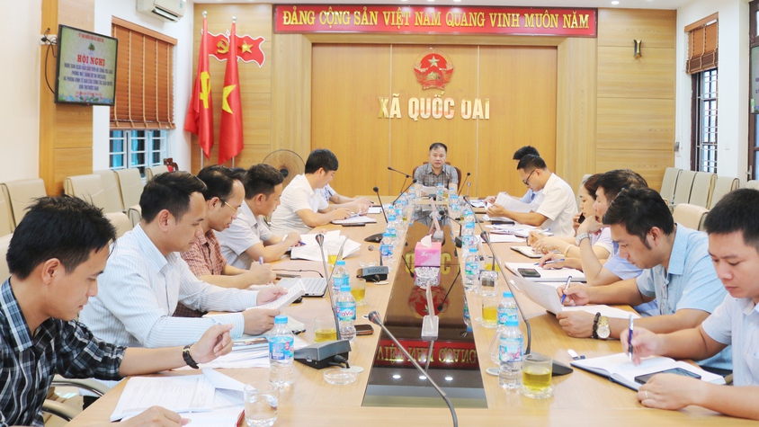 QUỐC OAI QUYẾT LIỆT THÁO GỠ VƯỚNG MẮC, ĐẨY NHANH GIẢI PHÓNG MẶT BẰNG DỰ ÁN KHU ĐÔ THỊ VÀ DỊCH VỤ PHÍA TÂY QUỐC OAI (HANOI WESTGATE)