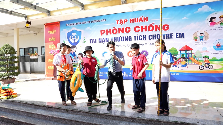 Tập huấn phòng chống tai nạn thương tích cho trẻ em