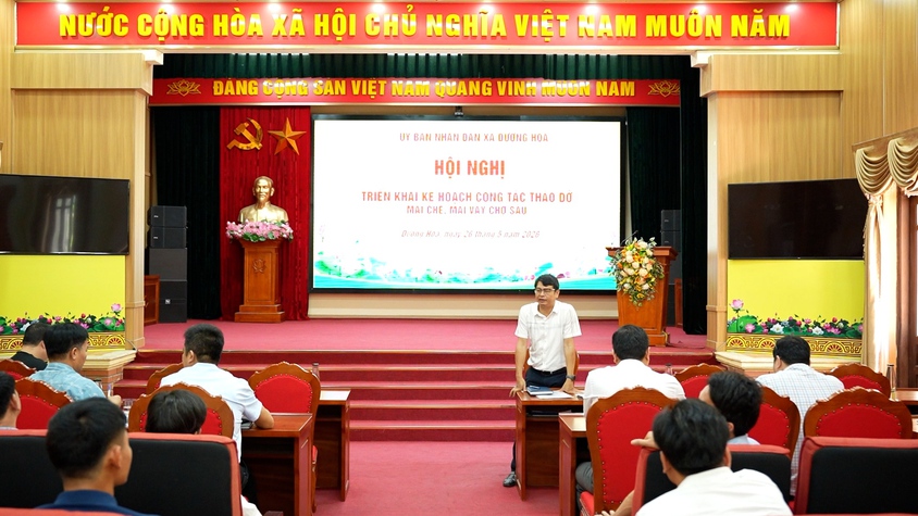 Hội nghị triển khai kế hoạch công tác tháo dỡ mái che, mái vảy chợ Sấu