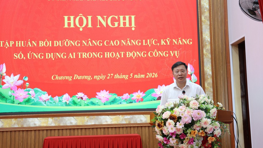 Xã Chương Dương ứng dụng trí tuệ nhân tạo,
nâng cao hiệu quả công việc