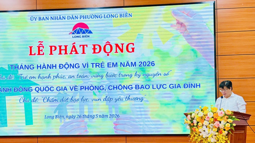 Phát động Tháng hành động vì trẻ em, Tháng hành động quốc gia về phòng, chống bạo lực gia đình năm 2026 và truyền thông về công tác bảo vệ, chăm sóc trẻ em; công tác phòng, chống bạo lực gia đình