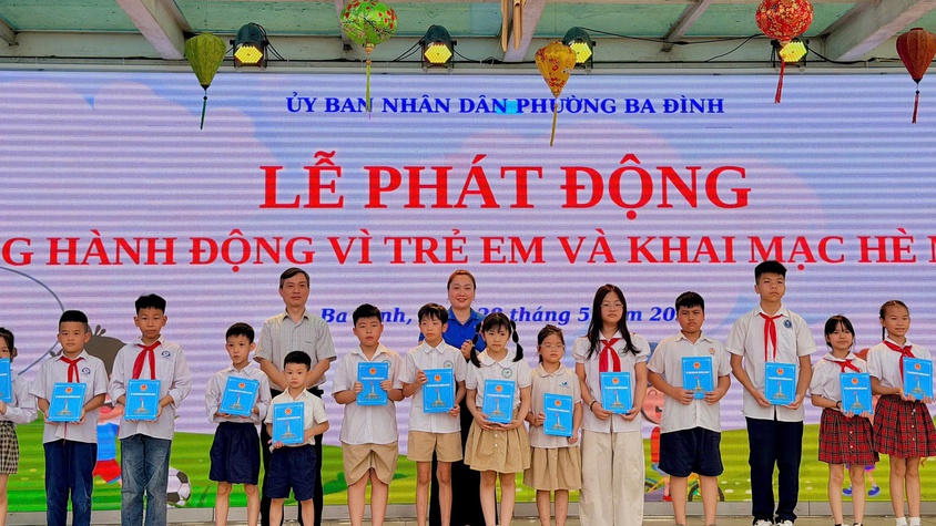 Phường Ba Đình phát động Tháng hành động vì trẻ em và khai mạc hè năm 2026