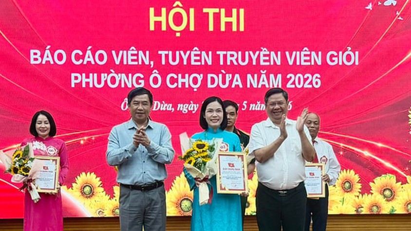 Phường Ô Chợ Dừa: 7 thí sinh tranh tài tại chung khảo Hội thi báo cáo viên