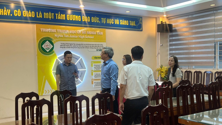 Phường Nghĩa Đô kiểm tra cơ sở vật chất các điểm thi, điểm chấm thi tuyển sinh lớp 10 năm học 2026–2027