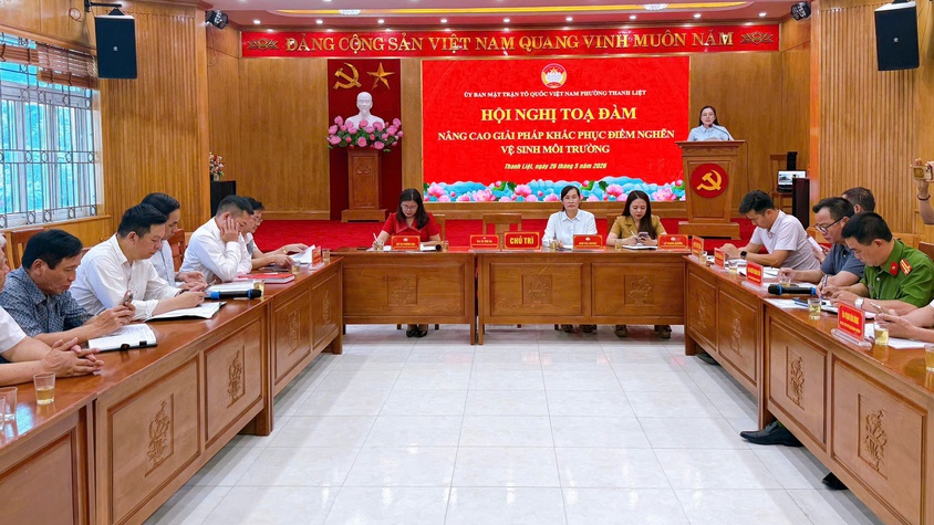 Phường Thanh Liệt tọa đàm nâng cao giải pháp khắc phục điểm nghẽn vệ sinh môi trường