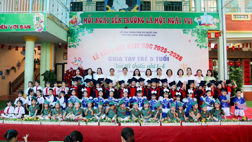 Trường Mầm non Quốc Oai tổng kết năm học 2025 – 2026 với nhiều kết quả nổi bật