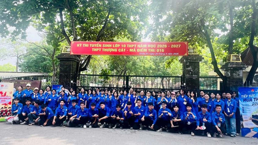 Tuổi trẻ Thượng Cát ra quân “Tiếp sức mùa thi” tuyển sinh lớp 10