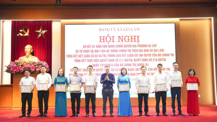 Xã Gia Lâm sơ kết 1 năm vận hành mô hình chính quyền địa phương 2 cấp