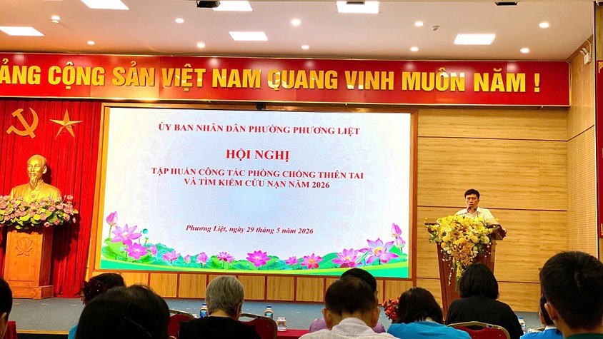Phường Phương Liệt chủ động nâng cao năng lực và kỹ năng phòng chống thiên tai năm 2026
