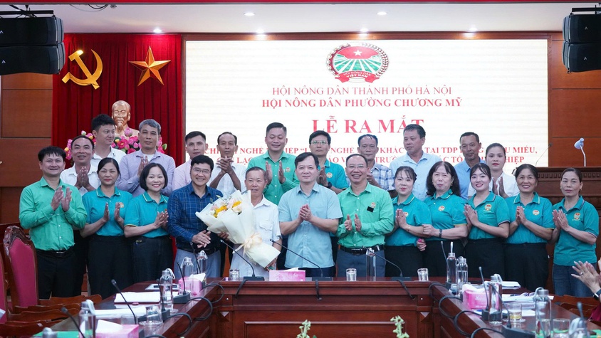 Hội Nông dân phường Chương Mỹ ra mắt Chi hội nghề nghiệp “Làng nghề điêu khắc đá”, Câu lạc bộ nông dân bảo vệ môi trường và các tổ nghề nghiệp năm 2026