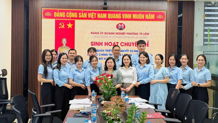Đảng ủy Doanh nghiệp phường Từ Liêm tăng cường chỉ đạo các chi bộ trực thuộc tổ chức sinh hoạt chuyên đề tháng 5 năm 2026