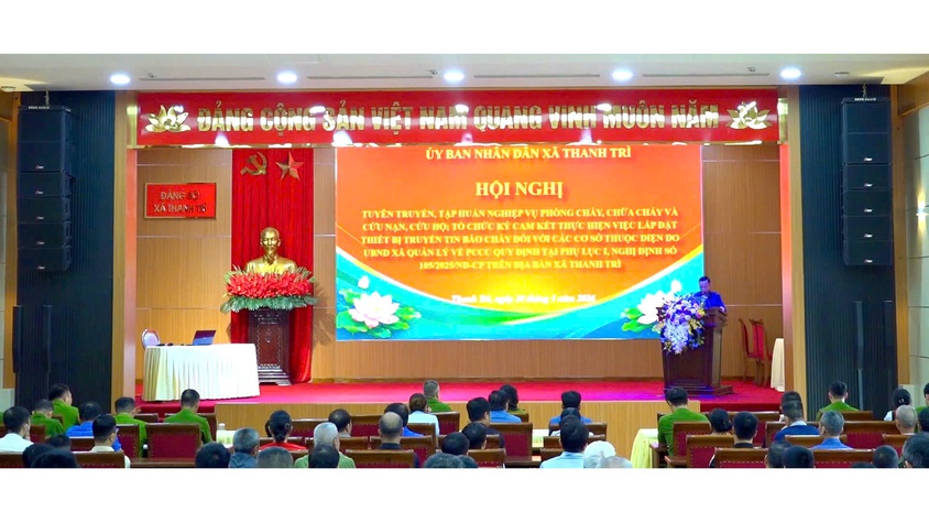 Tăng cường ý thức phòng cháy chữa cháy cho các hộ kinh doanh tại xã Thanh Trì