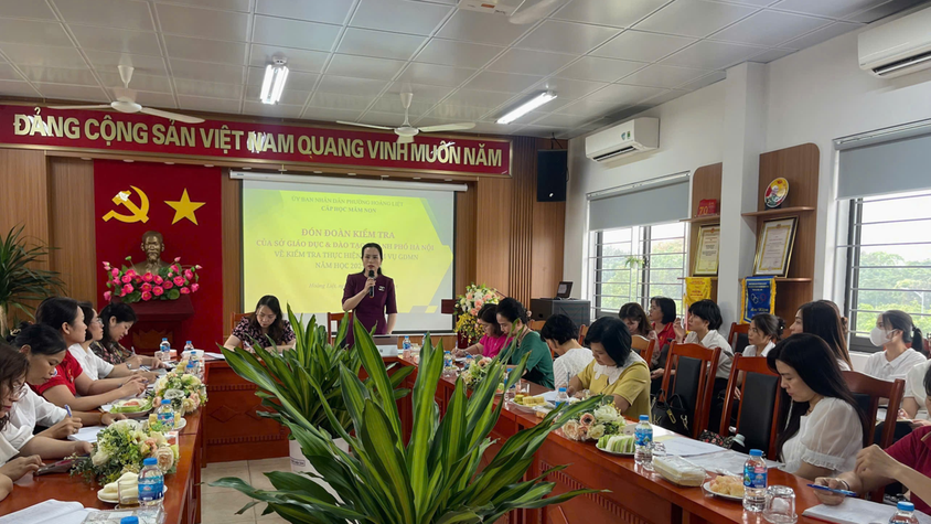 UBND phường Hoàng Liệt đón đoàn kiểm tra của Sở Giáo dục và Đào tạo thành phố Hà Nội về kiểm tra thực hiện nhiệm vụ giáo dục mầm non năm học 2025 - 2026.