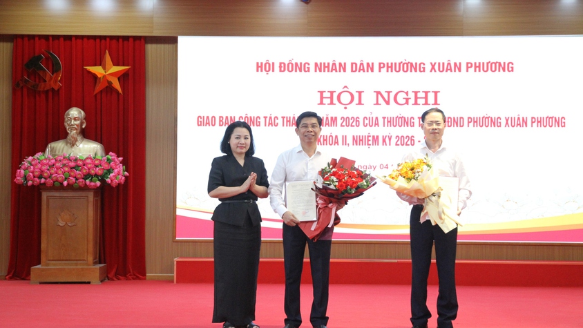 Hội nghị giao ban tháng 5/2026 của HĐND phường Xuân Phương khóa II, nhiệm kỳ 2026–2031