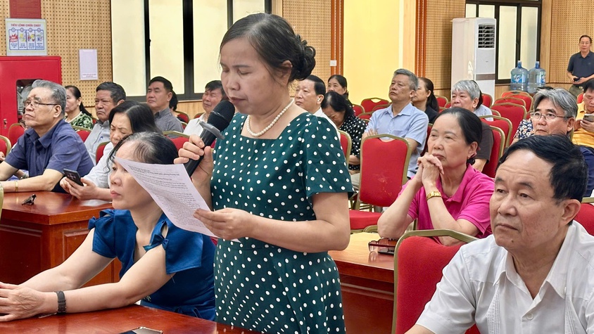 Cử tri phường Phương Liệt kiến nghị và đề xuất giải pháp liên quan đến 
công tác giải phóng mặt bằng thực hiện các dự án và trăn trở trước thực trạng mất an toàn vệ sinh thực phẩm