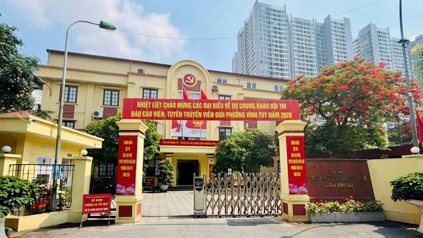 Phường Vĩnh Tuy lan tỏa khí thế thi đua từ Hội thi Báo cáo viên, tuyên truyền viên giỏi năm 2026