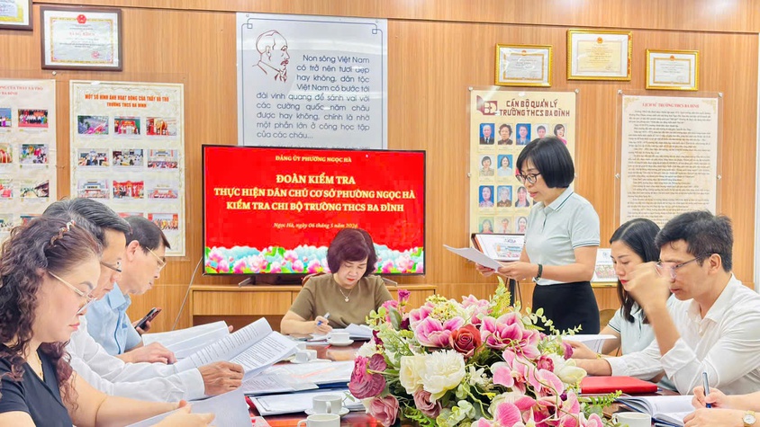 Tăng cường kiểm tra thực hiện dân chủ trong trường học, ghi nhận tại trường THCS Ba Đình
