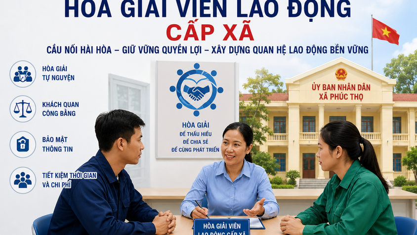 Xã Phúc Thọ thông báo tuyển chọn, bổ nhiệm hòa giải viên lao động
