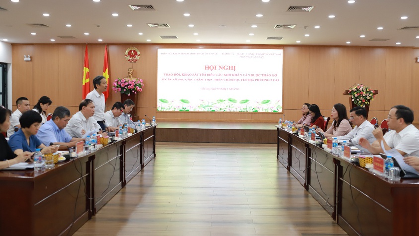 PHƯỜNG CẦU GIẤY TIẾP ĐOÀN KHẢO SÁT CỦA HIỆP HỘI KHOA HỌC HÀNH CHÍNH VIỆT NAM