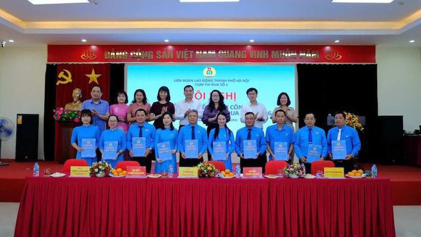 CỤM THI ĐUA SỐ 1 THUỘC LIÊN ĐOÀN LAO ĐỘNG THÀNH PHỐ HÀ NỘI KÝ KẾT GIAO ƯỚC THI ĐUA 2026