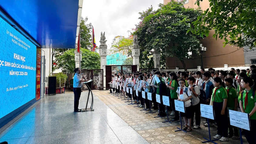 Ba Đình: 323 học sinh tranh tài ở Kỳ thi học sinh giỏi THCS