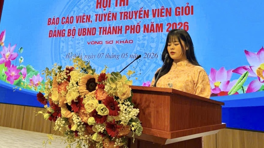 Trung tâm Phục vụ hành chính công thành phố Hà Nội tham gia Hội thi Báo cáo viên, Tuyên truyền viên giỏi Đảng bộ UBND Thành phố năm 2026