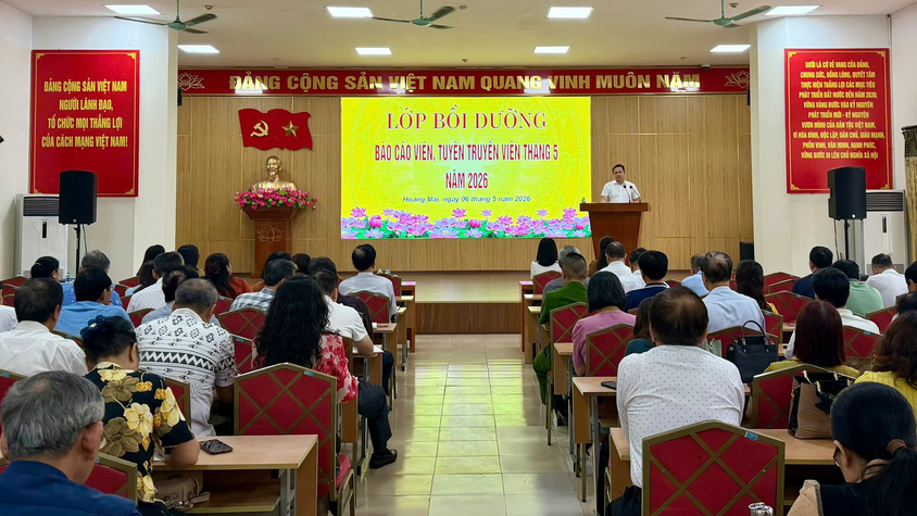 KHAI GIẢNG LỚP BỒI DƯỠNG BÁO CÁO VIÊN, TUYÊN TRUYỀN VIÊN THÁNG 5 NĂM 2026