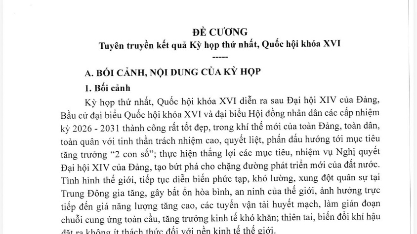 Tuyên truyền kết quả  Kỳ họp thứ nhất, Quốc hội khóa XVI
