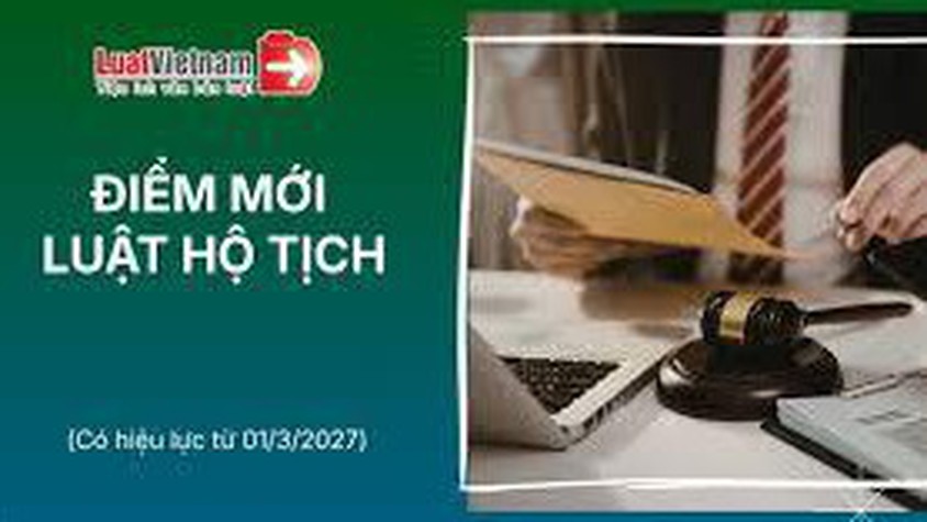 10 điểm mới tại Luật Hộ tịch (sửa đổi) 2026