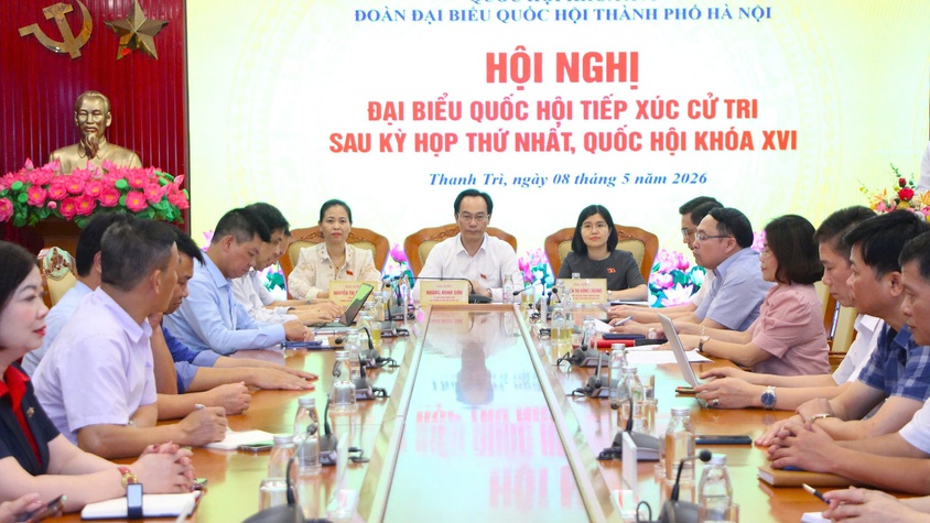 Cử tri đơn vị bầu cử số 7 TP Hà Nội kiến nghị nghiên cứu kè kiên cố 2 bên mép sông Hồng