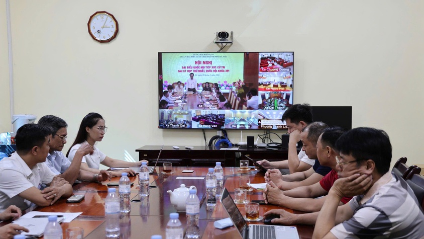 Xã Tam Hưng tham dự Hội nghị tiếp xúc cử tri của Đoàn đại biểu Quốc hội Thành phố Hà Nội sau Kỳ họp thứ nhất, Quốc hội khóa XVI