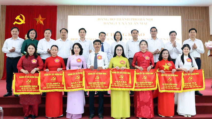 Hội thi Báo cáo viên, Tuyên truyên viên giỏi xã Xuân Mai: Diễn đàn lan tỏa nghị quyết của Đảng
