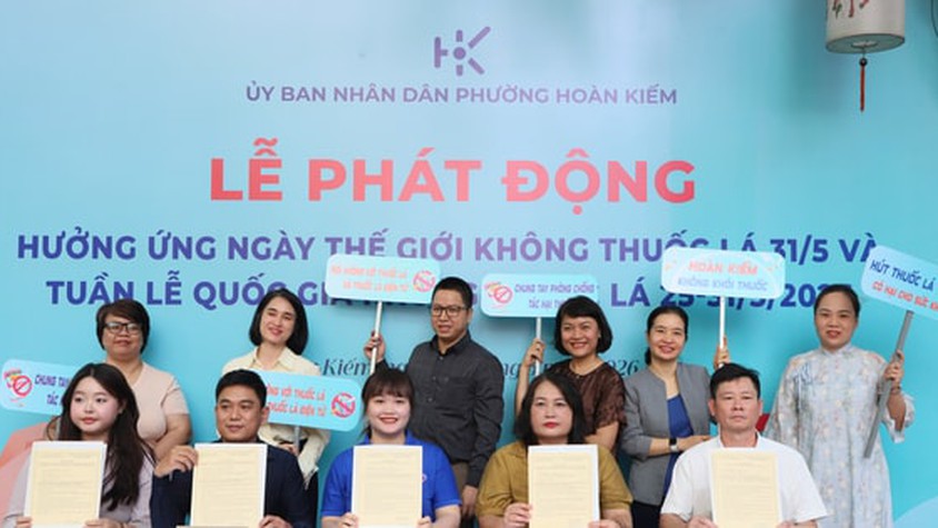 Phường Hoàn Kiếm nỗ lực xây dựng cộng đồng an toàn, không khói thuốc