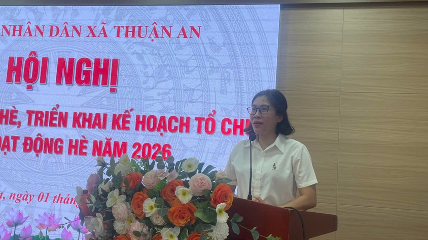 Giao ban Ban chỉ đạo hè xã Thuận An