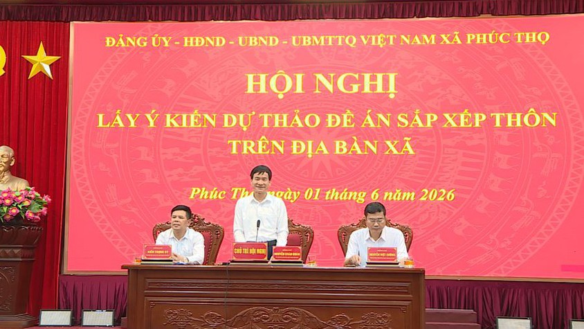 Phúc Thọ tổ chức Hội nghị lấy ý kiến về phương án sắp xếp, sáp nhập thôn