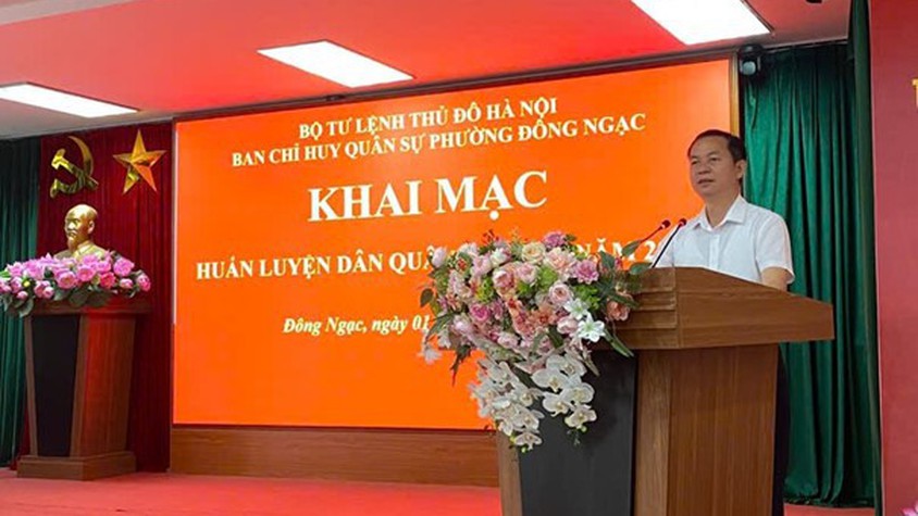 Đông Ngạc khai mạc Hội nghị huấn luyện dân quân tại chỗ năm 2026