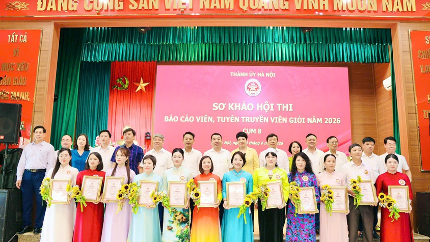 Thí sinh Nguyễn Phương Oanh xã Quốc Oai xuất săc giành giải Nhì hội thi báo cáo viên, tuyên truyền viên giỏi Thành phố Hà Nội Năm 2026 - Cụm thi số 8