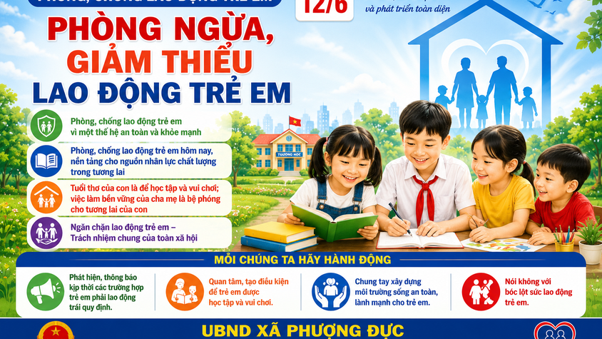 PHƯỢNG DỰC TĂNG CƯỜNG TRUYỀN THÔNG PHÒNG NGỪA, GIẢM THIỂU LAO ĐỘNG TRẺ EM