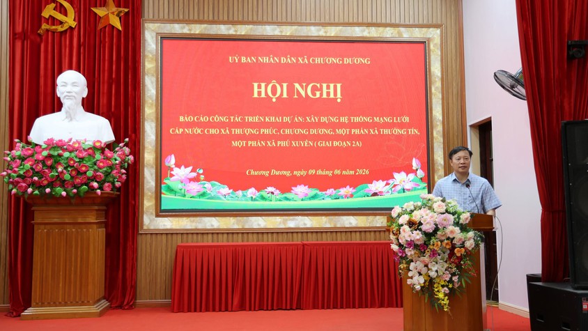 Xã Chương Dương triển khai dự án xây dựng hệ thống
 mạng lưới cấp nước giai đoạn 2A