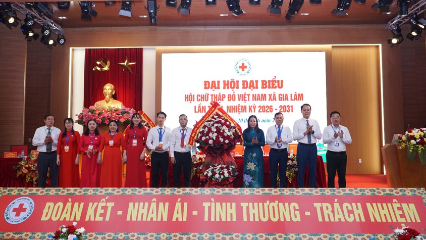 Đại hội đại biểu Hội Chữ thập đỏ xã Gia Lâm lần thứ I, nhiệm kỳ 2026–2031 thành công tốt đẹp