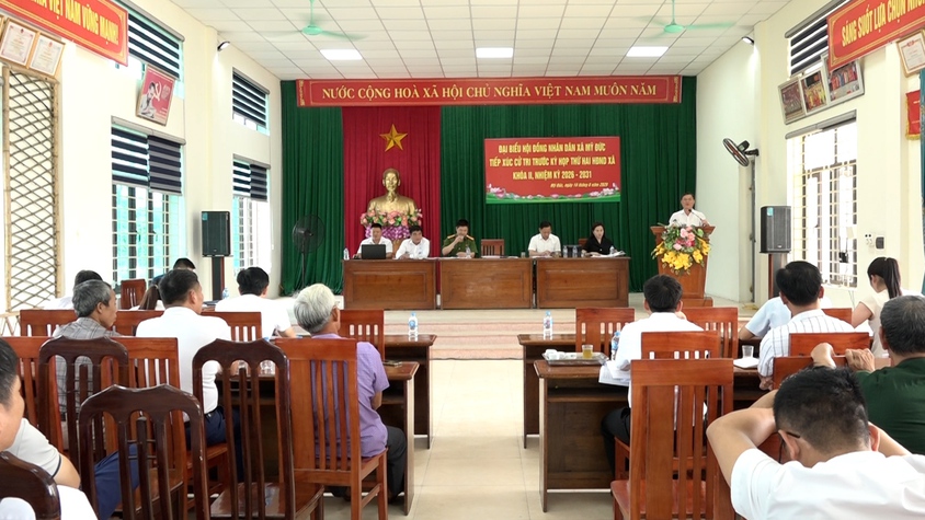 Tổ đại biểu số 5 HĐND xã Mỹ Đức tiếp xúc cử tri trước Kỳ họp thứ hai HĐND xã khóa II, nhiệm kỳ 2026-2031