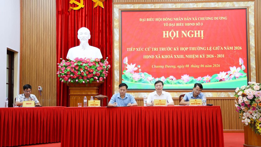 Tổ đại biểu số 2, 3 và 4 HĐND xã Chương Dương tiếp xúc cử tri trước kỳ họp thứ 2, HĐND xã khóa XXIII, nhiệm kỳ 2026-2031