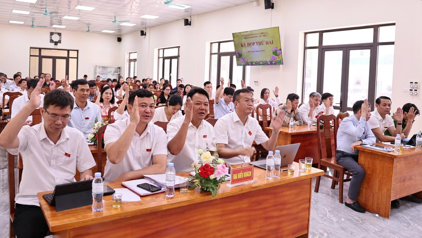 HĐND xã Hòa Xá thông qua nhiều Nghị quyết quan trọng tại Kỳ họp thứ hai khóa II